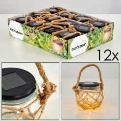 Hofstein Maastricht Solarleuchte 12er-Set LED Schwarz, 1-flammig