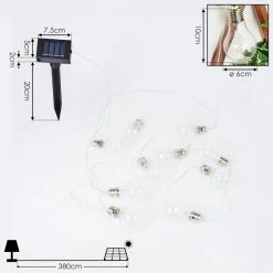 Hofstein Markhus Solar-Lichterkette LED Transparent, Klar, 10-flammig -Günstiges Solarleuchten Geschäft markhus solar lichterkette h3435762 3