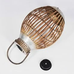 Hofstein Mazomanie Solarleuchte LED Rostfarben, Holz hell, 1-flammig -Günstiges Solarleuchten Geschäft mazomanie solarleuchte h3418529 4