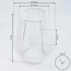 Hofstein Mendola Solarleuchte LED Weiß, 1-flammig -Günstiges Solarleuchten Geschäft mendola solarleuchte h3428535 3