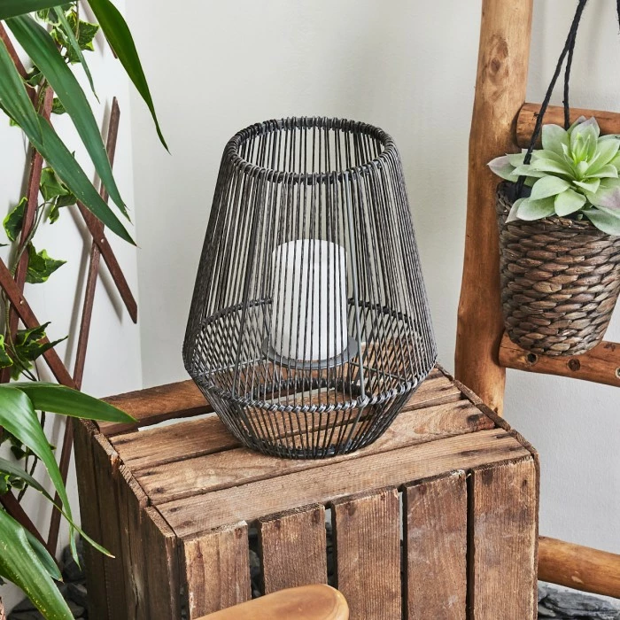 Hofstein Mendola Solarleuchte LED Grau, 1-flammig 4 Hofstein Mendola Solarleuchte LED Grau, 1-flammig – Bild 2