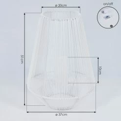 Hofstein Mendola Solarleuchte LED Weiß, 1-flammig -Günstiges Solarleuchten Geschäft mendola solarleuchte h3428580 3