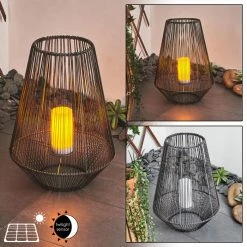 Hofstein Mendola Solarleuchte LED Grau, 1-flammig