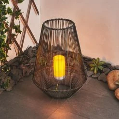 Hofstein Mendola Solarleuchte LED Grau, 1-flammig -Günstiges Solarleuchten Geschäft mendola solarleuchte h3428597 8