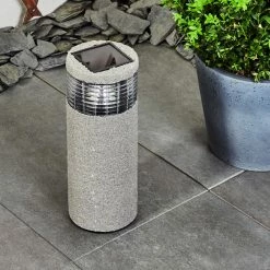 Hofstein Mesabolo Solarleuchte LED Schwarz, Grau, 1-flammig -Günstiges Solarleuchten Geschäft mesabolo solarleuchte h3394625 10