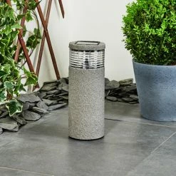 Hofstein Mesabolo Solarleuchte LED Schwarz, Grau, 1-flammig -Günstiges Solarleuchten Geschäft mesabolo solarleuchte h3394625 13