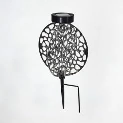 Hofstein Mesan Solar-Kugelleuchte LED Schwarz, Silber, 1-flammig -Günstiges Solarleuchten Geschäft mesan solar kugelleuchte h3428467 7