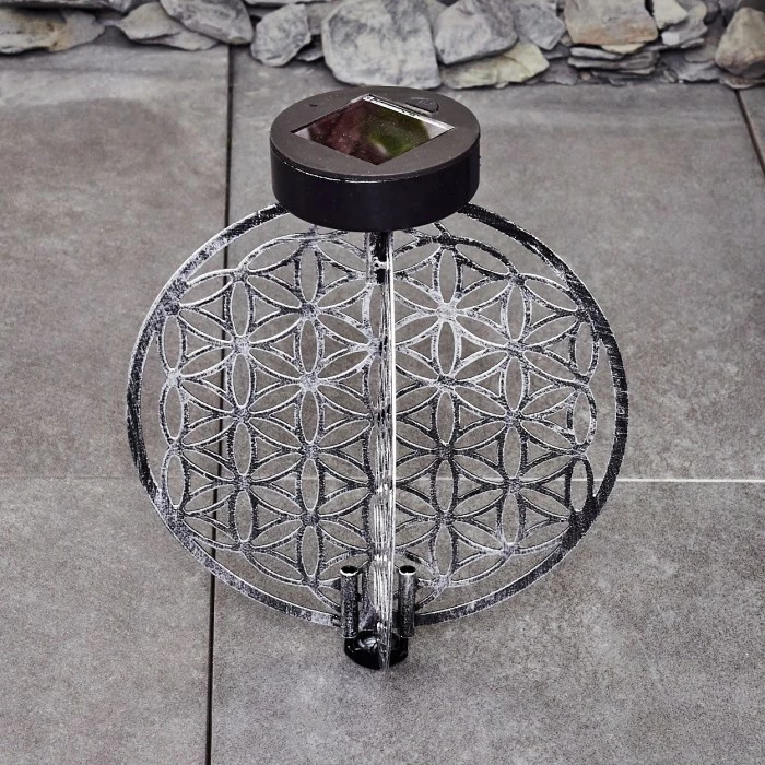 Hofstein Mésan Solarleuchte LED Schwarz, Silber, 1-flammig 15 Hofstein Mésan Solarleuchte LED Schwarz, Silber, 1-flammig – Bild 13