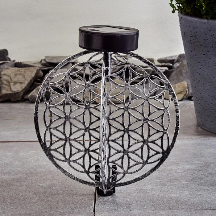 Hofstein Mésan Solarleuchte LED Schwarz, Silber, 1-flammig 12 Hofstein Mésan Solarleuchte LED Schwarz, Silber, 1-flammig – Bild 10