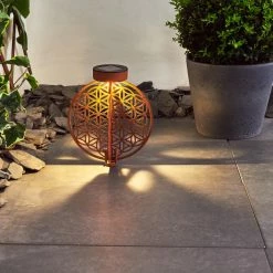 Hofstein Mésan Solarleuchte LED Schwarz, Rostfarben, 1-flammig -Günstiges Solarleuchten Geschäft mesan solarleuchte h3394700 10