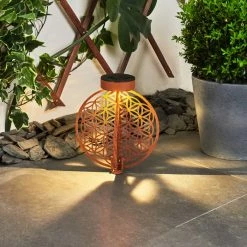 Hofstein Mésan Solarleuchte LED Schwarz, Rostfarben, 1-flammig -Günstiges Solarleuchten Geschäft mesan solarleuchte h3394700 11