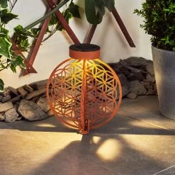 Hofstein Mésan Solarleuchte LED Schwarz, Rostfarben, 1-flammig -Günstiges Solarleuchten Geschäft mesan solarleuchte h3394700 6