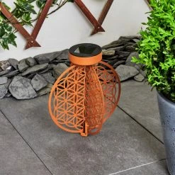 Hofstein Mésan Solarleuchte LED Schwarz, Rostfarben, 1-flammig -Günstiges Solarleuchten Geschäft mesan solarleuchte h3394700 9