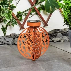 Hofstein Mésan Solarleuchte LED Schwarz, Rostfarben, 1-flammig -Günstiges Solarleuchten Geschäft mesan solarleuchte h3394724 12