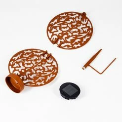 Hofstein Mésan Solarleuchte LED Schwarz, Rostfarben, 1-flammig -Günstiges Solarleuchten Geschäft mesan solarleuchte h3394724 4