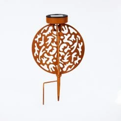 Hofstein Mésan Solarleuchte LED Schwarz, Rostfarben, 1-flammig -Günstiges Solarleuchten Geschäft mesan solarleuchte h3394724 7