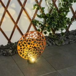 Hofstein Mesan Solarleuchte LED Schwarz, Rostfarben, 2-flammig -Günstiges Solarleuchten Geschäft mesan solarleuchte h3429136 6