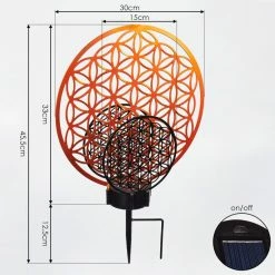 Hofstein Mesan Solarleuchte LED Schwarz, Rostfarben, 2-flammig 15 Hofstein Mesan Solarleuchte LED Schwarz, Rostfarben, 2-flammig -Günstiges Solarleuchten Geschäft mesan solarleuchte h3429167 3