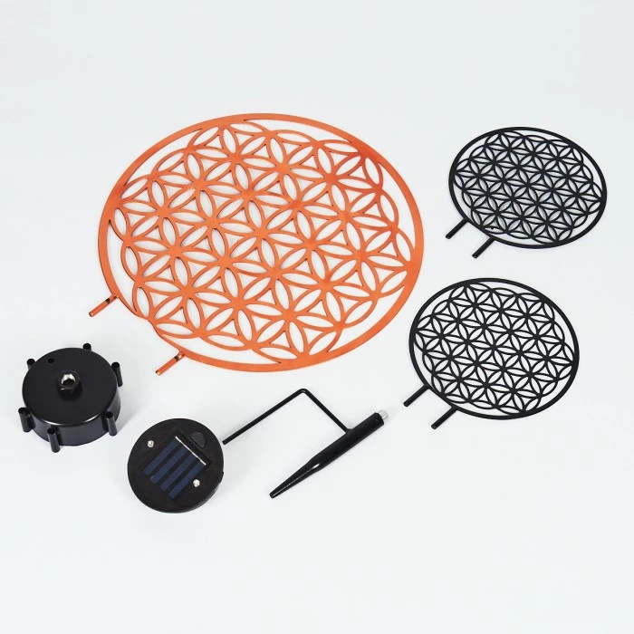 Hofstein Mesan Solarleuchte LED Schwarz, Rostfarben, 2-flammig 7 Hofstein Mesan Solarleuchte LED Schwarz, Rostfarben, 2-flammig – Bild 5