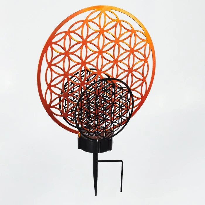 Hofstein Mesan Solarleuchte LED Schwarz, Rostfarben, 2-flammig 10 Hofstein Mesan Solarleuchte LED Schwarz, Rostfarben, 2-flammig – Bild 8