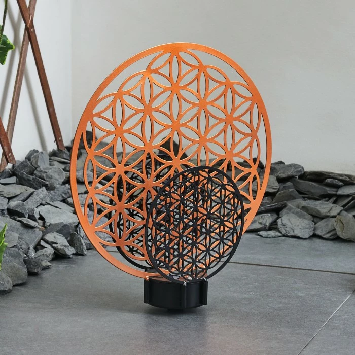 Hofstein Mesan Solarleuchte LED Schwarz, Rostfarben, 2-flammig 12 Hofstein Mesan Solarleuchte LED Schwarz, Rostfarben, 2-flammig – Bild 10