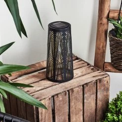 Hofstein Météo Solarleuchte LED Schwarz, Gold, 1-flammig -Günstiges Solarleuchten Geschäft meteo solarleuchte h3425572 9