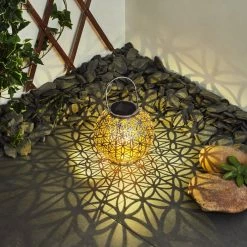 Hofstein Moreland Solar-Kugelleuchte LED Schwarz, Silber, Kupferfarben, 1-flammig -Günstiges Solarleuchten Geschäft moreland solar kugelleuchte h3427118 6