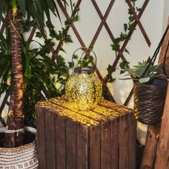 Hofstein Moreland Solar-Kugelleuchte LED Schwarz, Silber, Gold, 1-flammig -Günstiges Solarleuchten Geschäft moreland solar kugelleuchte h3427217 12