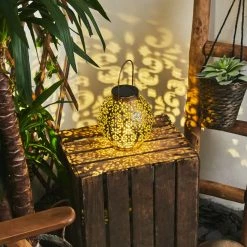 Hofstein Moreland Solar-Kugelleuchte LED Schwarz, Kupferfarben, 1-flammig -Günstiges Solarleuchten Geschäft moreland solar kugelleuchte h3429334 10