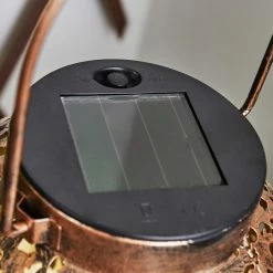 Hofstein Moreland Solar-Kugelleuchte LED Schwarz, Kupferfarben, 1-flammig -Günstiges Solarleuchten Geschäft moreland solar kugelleuchte h3429334 2