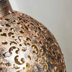 Hofstein Moreland Solar-Kugelleuchte LED Schwarz, Kupferfarben, 1-flammig -Günstiges Solarleuchten Geschäft moreland solar kugelleuchte h3429334 5