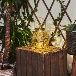 Hofstein Moreland Solar-Kugelleuchte LED Schwarz, Kupferfarben, 1-flammig -Günstiges Solarleuchten Geschäft moreland solar kugelleuchte h3429334 8