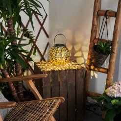 Hofstein Moreland Solarleuchte LED Schwarz, Silber, Kupferfarben, 1-flammig -Günstiges Solarleuchten Geschäft moreland solarleuchte h3418574 8