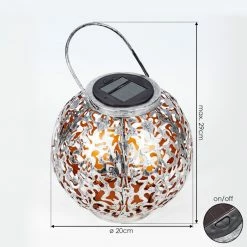 Hofstein Moreland Solarleuchte LED Schwarz, Silber, Kupferfarben, 1-flammig 17 Hofstein Moreland Solarleuchte LED Schwarz, Silber, Kupferfarben, 1-flammig -Günstiges Solarleuchten Geschäft moreland solarleuchte h3420034 3