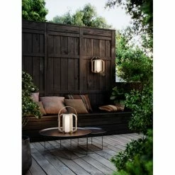 Nordlux BOB Solar-Tischleuchte LED Holz dunkel, 1-flammig