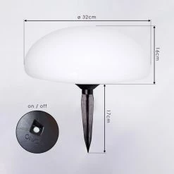 Hofstein Oppli Solarleuchte LED Schwarz, 3-flammig, Farbwechsler -Günstiges Solarleuchten Geschäft oppli solarleuchte h3419595 6