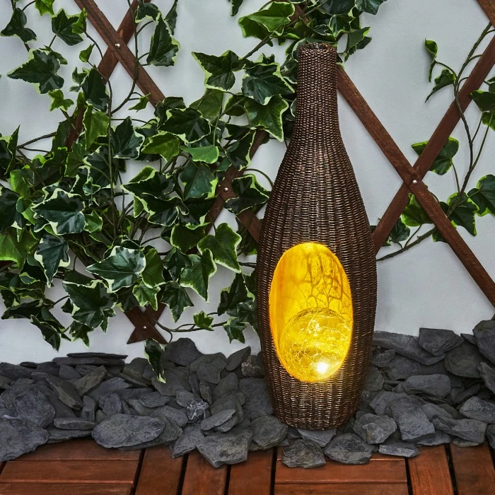 Hofstein Otterstad Solarleuchte LED Braun, Gold, 1-flammig 9 Hofstein Otterstad Solarleuchte LED Braun, Gold, 1-flammig – Bild 7