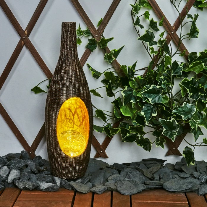 Hofstein Otterstad Solarleuchte LED Braun, Gold, 1-flammig 11 Hofstein Otterstad Solarleuchte LED Braun, Gold, 1-flammig – Bild 9