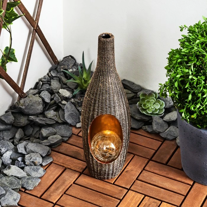 Hofstein Otterstad Solarleuchte LED Braun, Gold, 1-flammig 12 Hofstein Otterstad Solarleuchte LED Braun, Gold, 1-flammig – Bild 10