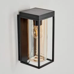 Hofstein Palanga Außenwandleuchte LED Schwarz, 1-flammig, Bewegungsmelder -Günstiges Solarleuchten Geschäft palanga aussenwandleuchte h3588680 1