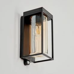 Hofstein Palanga Außenwandleuchte LED Schwarz, 1-flammig, Bewegungsmelder -Günstiges Solarleuchten Geschäft palanga aussenwandleuchte h3588680 6