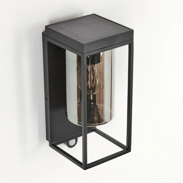 Hofstein Palanga Außenwandleuchte LED Schwarz, 1-flammig, Bewegungsmelder 4 Hofstein Palanga Außenwandleuchte LED Schwarz, 1-flammig, Bewegungsmelder – Bild 2