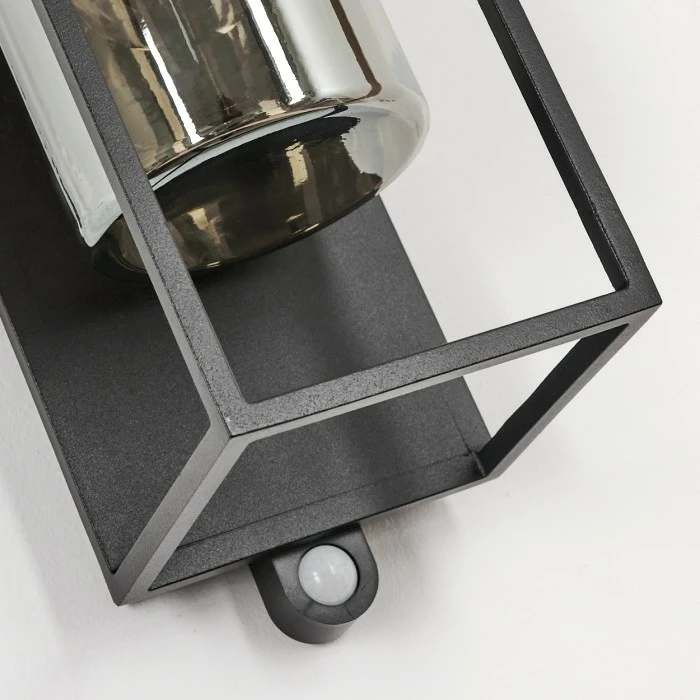 Hofstein Palanga Außenwandleuchte LED Schwarz, 1-flammig, Bewegungsmelder 7 Hofstein Palanga Außenwandleuchte LED Schwarz, 1-flammig, Bewegungsmelder – Bild 5