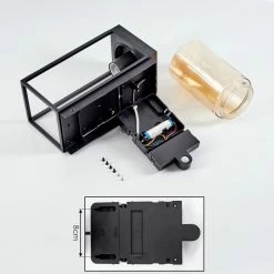 Hofstein Palanga Außenwandleuchte LED Schwarz, 1-flammig, Bewegungsmelder 15 Hofstein Palanga Außenwandleuchte LED Schwarz, 1-flammig, Bewegungsmelder -Günstiges Solarleuchten Geschäft palanga aussenwandleuchte h3588727 3