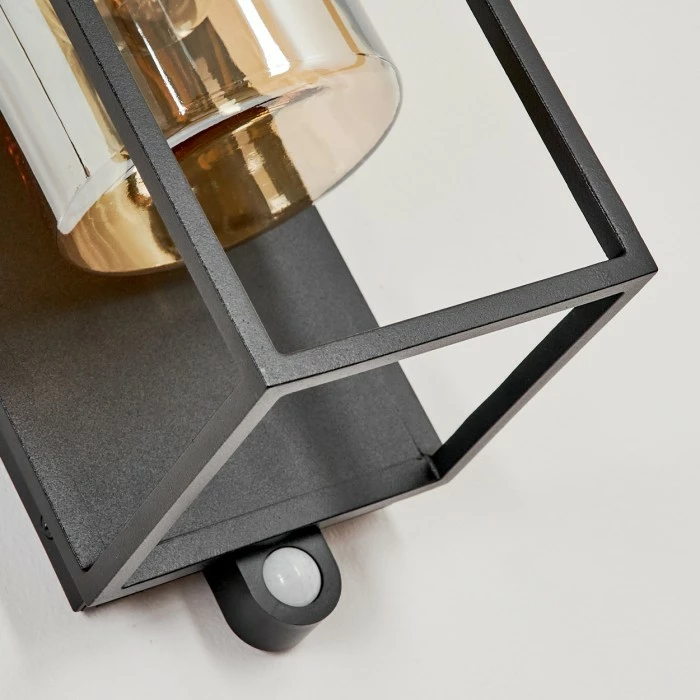 Hofstein Palanga Außenwandleuchte LED Schwarz, 1-flammig, Bewegungsmelder 7 Hofstein Palanga Außenwandleuchte LED Schwarz, 1-flammig, Bewegungsmelder – Bild 5