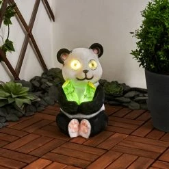 Hofstein Pandia Solarleuchte LED Schwarz, Gr&uuml;n, Wei&szlig;, Rosa, 2-flammig -Günstiges Solarleuchten Geschäft pandia solarleuchte h3427873 4