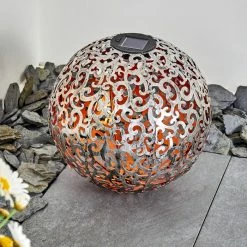 Hofstein Paradiski Solarleuchte LED Silber, Kupferfarben, 1-flammig -Günstiges Solarleuchten Geschäft paradiski solarleuchte h3327401 11