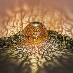 Hofstein Paradiski Solarleuchte LED Silber, Kupferfarben, 1-flammig -Günstiges Solarleuchten Geschäft paradiski solarleuchte h3327401 13