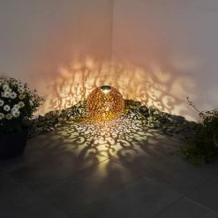 Hofstein Paradiski Solarleuchte LED Silber, Kupferfarben, 1-flammig -Günstiges Solarleuchten Geschäft paradiski solarleuchte h3327401 9