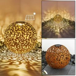 Hofstein Paradiski Solarleuchte LED Orange, 1-flammig